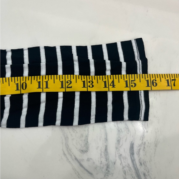 Piko 1988 by Anthropology Black & White Stripe Long Sleeve Women's Tee Shirt Top - Picture 7 of 9